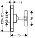 AXOR 36771000 Absperrventil Unterputz Axor - Silber