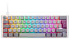 Ducky One 3 Mist Grey Mini Gaming Tastatur, RGB LED - MX-Ergo-Clear