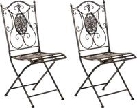 CLP 2er Set Gartenst&uuml;hle Sibell bronze
