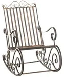 CLP Schaukelstuhl Relaxstuhl Smilla, wetterfest f&uuml;r Garten, Metallgestell |...