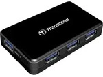 Transcend HUB3 USB 3.0 Hub - Schwarz