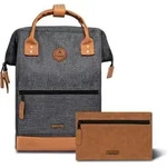 Caba&iuml;a Adventurer Small Londres Black Melanged Rucksack - Dunkelgrau