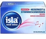 isla med voice Pastillen effektiv bei Heiserkeit und Stimmbeschwerden mit mildem