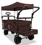 FUXLIFE by FUXTEC Strand-Bollerwagen FX-CTB800 Braun Faltbarer Transportwagen
