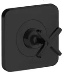 hansgrohe Fertigset Axor Citterio E UP-Absperrventil 120x120mm, mattschwarz - Schwarz