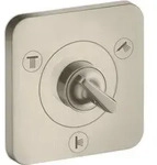 Ab-/Umstellventil AXOR CITTERIO E T/Q Unterputz 12x12 brushed nickel brushed nickel -