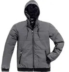 Puma Winterparka CHAMP stahlgrau/carbon - Wei&szlig; - S
