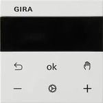 GIRA System 3000, Digitales Thermostat, Room, Bluetooth, 2,48 MHz, Wei&szlig;, 10 m