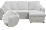 Ecksofa reversibel mit Schlaffunktion und Stauraum "Alain" - 3-Sitzer -...