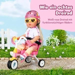 BABY born Dreirad mit Lenkstange f&uuml;r 36 cm und 43 cm Puppen