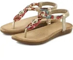 LASCANA Zehentrenner Sommerschuh, Sandalette, offener Schuh, bunt Gr&ouml;&szlig;e 36 -...
