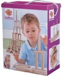 Eichhorn 100001612 Holzbaukasten Holzsteine zum Bauen, inkl. Vorlagen, aus100...