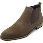 Lederschuhe Chelsea Boots - Modell 702 - Schuhgr&ouml;&szlig;e: EUR 45 | Farbe: Khaki - Gr&uuml;n