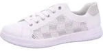 Rieker Schn&uuml;rhalbschuhe in weiss/weiss kombi, Gr. 36 - Wei&szlig; - 36