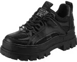 Buffalo Damen Aspha HYB Mid Cut Plateausneaker - 1622107, Farbe:Schwarz, Damen