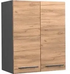 H&auml;ngeschrank Vicco Fame-Line Goldkraft Eiche 60 cm, Model 38307 - Braun/Dunkelgrau