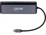 InLine 8-in-1 USB-C Multihub, HDMI, DP, USB 3.2, PD 3.0 100W, MST, USB Typ-C,