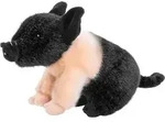 Uni-Toys - Angler Sattelschwein Ferkel rosa-schwarz - 20 cm (L&auml;nge) -