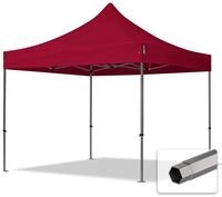 TOOLPORT 3x3m Stahl Faltpavillon, ohne Seitenteile, rot