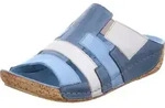 Gemini Damen Schuhe Clogs Pantoletten 032156-02, Gr&ouml;&szlig;e:37 EU, Farbe:Blau - Blau -