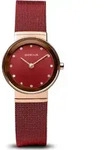 Bering Damen Uhr Armbanduhr Classic Collection - 10126-363 Meshband - Rot