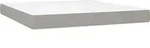 vidaXL Taschenfederkernmatratze Mittel Hellgrau 160x200x20 cm Stoff - Grau/Wei&szlig;