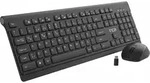 INCA Tastatur + Maus IWS-519 erg.Design, USB-C/A, Multimedia black - Schwarz