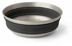 SEA TO SUMMIT Detour Stainless Steel M - Schwarzes Lederarmband - Silber