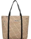 Schwarzes Schmuddel-Beutel aus Baumwolle, Sandy Beige - Beige