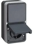 Berker Wechselschalter/Steckdose 47803525 - Grau/Hellgrau