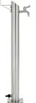 vidaXL Garten-Wassers&auml;ule Edelstahl Rund 95 cm - Silber