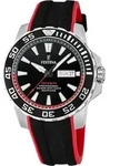 Festina Herren Uhr Casual Kautschuk Armbanduhr schwarz rot UF20662/3 - Schwarz