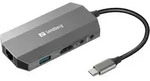 Sandberg 136-33 USB-C 6-in-1 PD 100W TravelDock - Grau