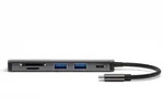 4smarts 4S468782, USB 3.2 Gen 1 (3.1 Gen 1) Type-C, 100 W, Grau, MicroSD