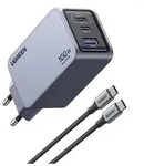 Ugreen Nexode Pro EU 3-Port GaN PD Fast Charger With USB-C Cable, Drinnen, AC,