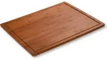 KESPER Schneide- & Abdeckplatte, Herdabdeckplatte - Bambus dunkel, mit Saftrille &
