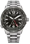 Citizen NB6046-59E Promaster Sky Herrenuhr Automatik GMT Stahl/Schwarz - Schwarz