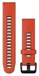 Garmin Silikonarmband, Quickfit, 20mm, red/graphite - Orange