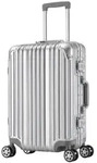Travelhouse - London - Handgep&auml;ck Koffer Trolley S silber - Alu-Polycarbonat -
