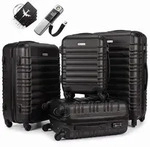 Devillo&reg; Kofferset 4tlg. S-M-L-XL, Onyxblack - Trolley Koffer Reisekoffer