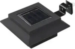 vidaXL Solar-Au&szlig;enleuchten 12 Stk. LED Rechteckig 12 cm Schwarz - Schwarz