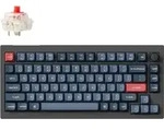 Keychron V1 Max, 75%, Verkabelt & Kabellos, USB + RF Wireless + Bluetooth,
