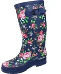 Damen Regenstiefel Julia dk-blau/multi Gr. 36 - Blau - 36