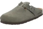 Rohde Damen Clog Leder Pantolette robust klassisch Schnalle Alba 6071, Gr&ouml;&szlig;e:37 EU,