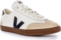 Veja 70s Inspired Volleyball Schuhe Damen Leinwand Wildleder Sneaker in Wei&szlig;