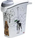 Curver Pets Collection - Futtercontainer Hund - Wei&szlig; - 23L - 10kg