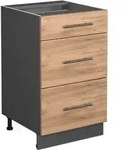 K&uuml;chenunterschrank Vicco Fame-Line Goldkraft Eiche 50 cm ohne Arbeitsplatte, Model