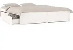 vidaXL Bett mit Schubladen Wei&szlig; 140x200 cm - Wei&szlig;