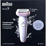 Braun Silk-&eacute;pil 9 Silk&middot;&eacute;pil 9, Gold, Wei&szlig;, 40 Pinzette, MicroGrip, Stahl, 50 min