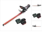 Metabo HS 18 LTX 45 Akku Heckenschere 18 V 43 cm + 2x Akku 5,5 Ah + Ladeger&auml;t